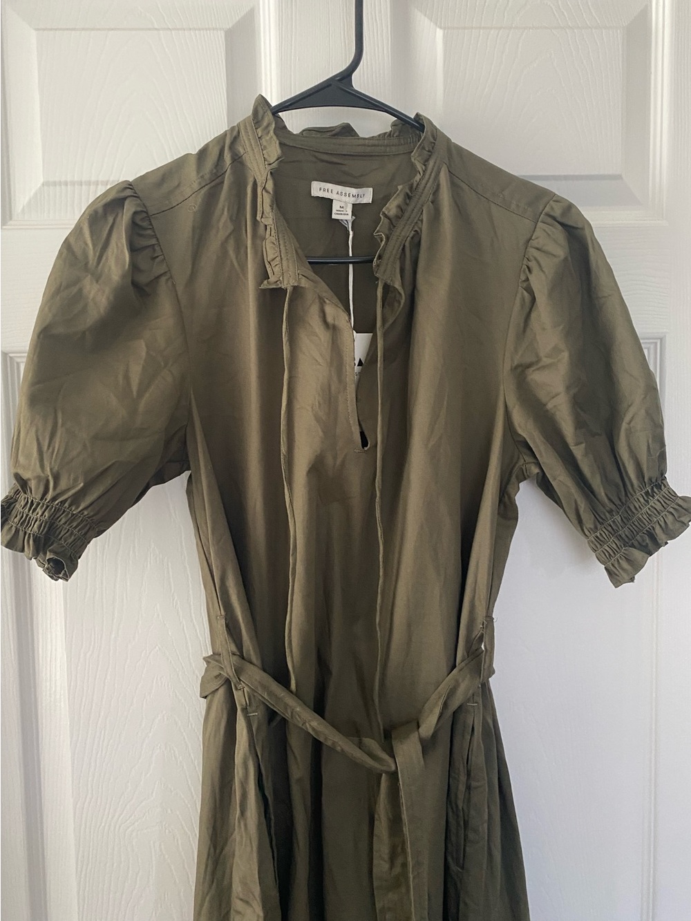 Free Assembly Ruffle Neck Midi Dress - Picture 5 of 5